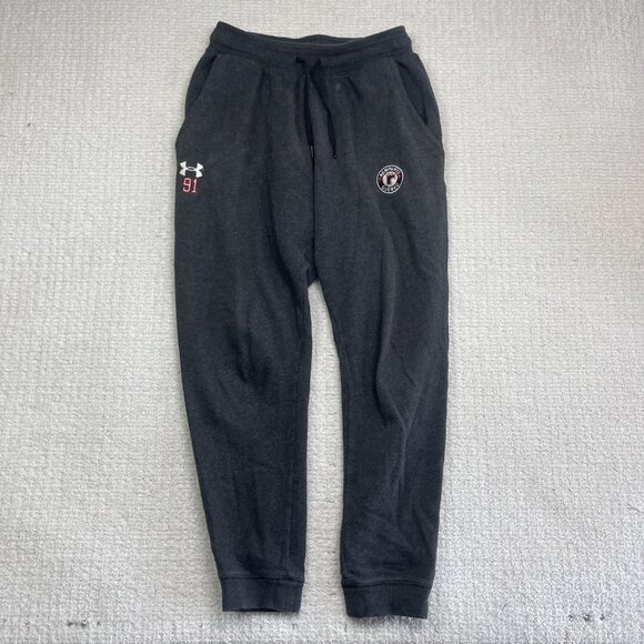 Under Armour x Quebec Remparts LHJMQ Loose Fit Gray Sweat Pants Size M ColdGear* - Picture 1 of 13